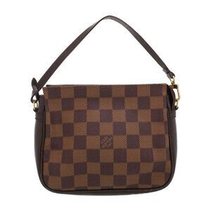 Louis Vuitton Damier Ebene Brown Truth Makeup Accessory Clutch Bag